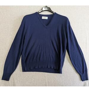 Brentwood‎ Sportswear Sweatshirt Men's M Blue Long Sleeve V-Neck Lounge Pullover